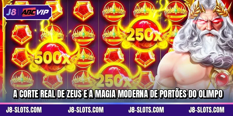 A corte real de Zeus e a magia moderna de Portões do Olimpo