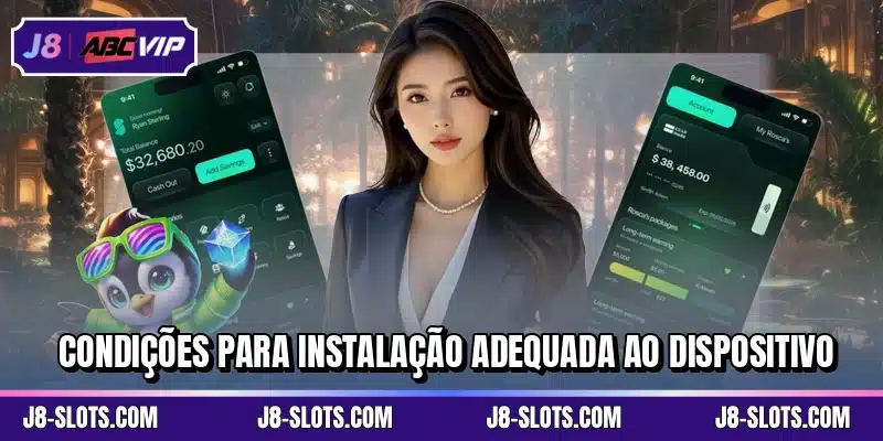Condições para instalação adequada ao dispositivo