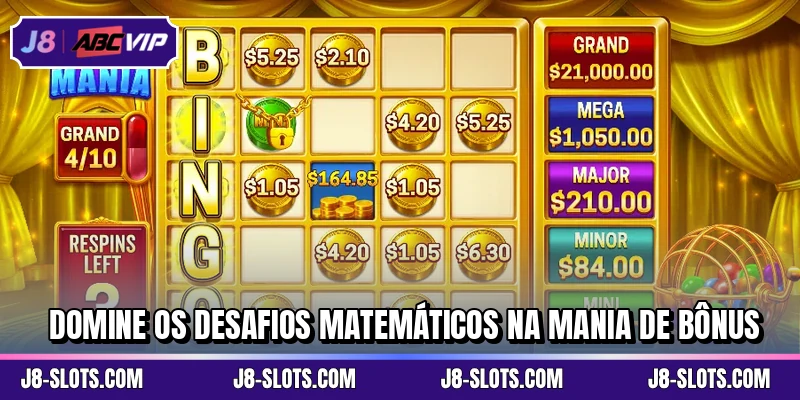 Domine os desafios matemáticos na Mania de Bônus