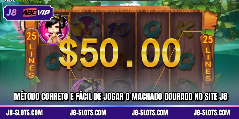 Método correto e fácil de jogar O Machado Dourado no site J8